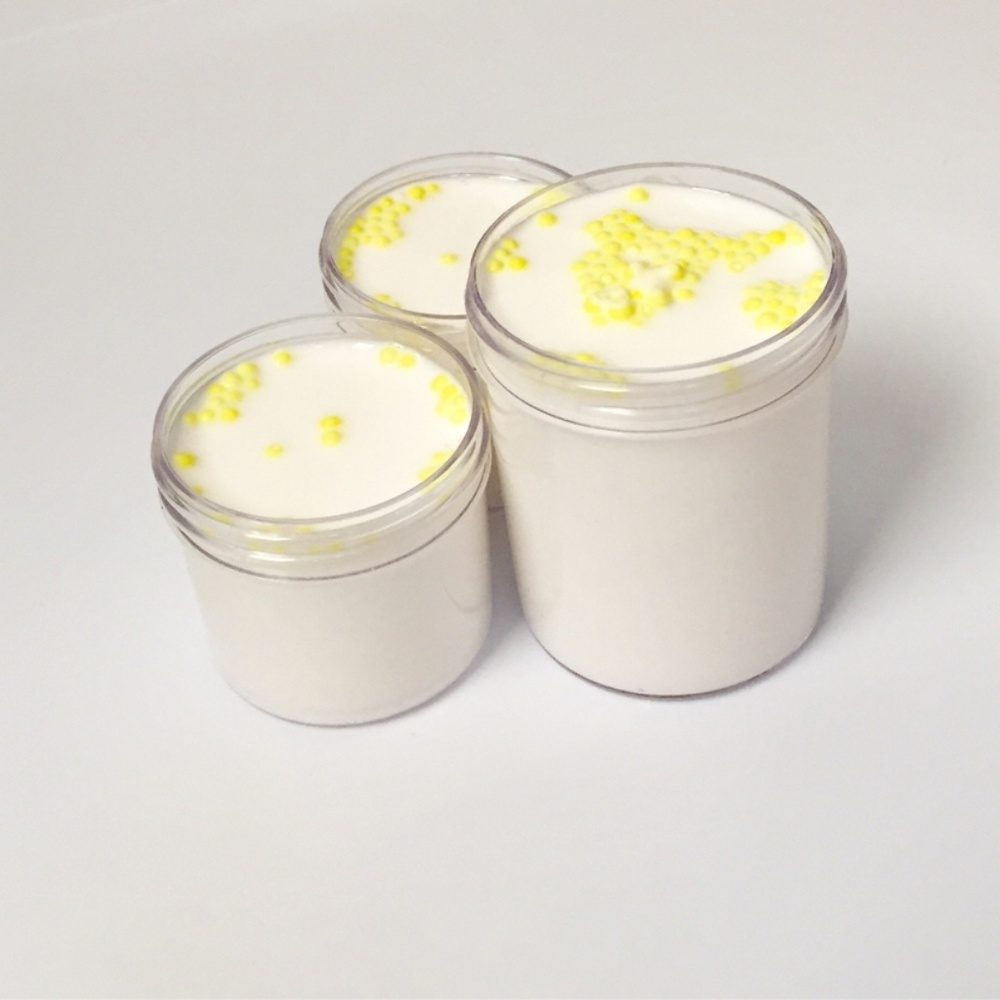 Banana Milk Scented Slime Trio Bundle